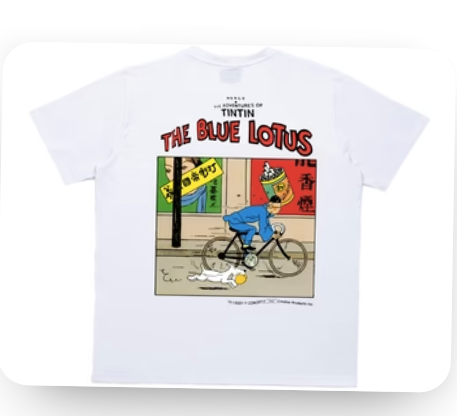 TINTIN Blue Lotus Tee